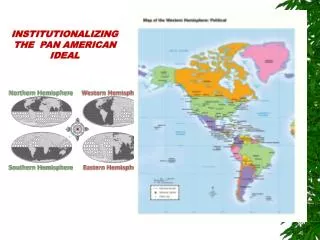 INSTITUTIONALIZING THE PAN AMERICAN IDEAL