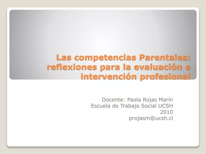 las competencias parentales reflexiones para la evaluaci n e intervenci n profesional