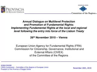 Annual Dialogue on Multilevel Protection and Promotion of Fundamental Rights: