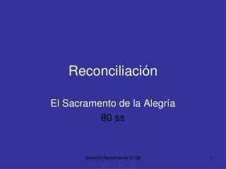 reconciliaci n