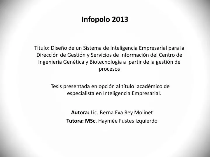infopolo 2013
