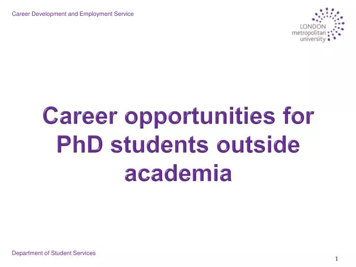career opportunities for phd students outside academia