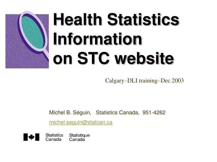 health statistics information on stc website