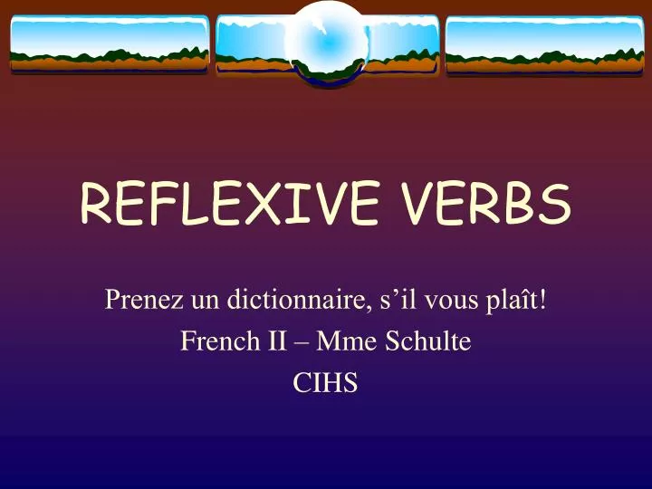 reflexive verbs