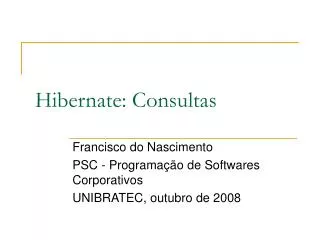 hibernate consultas