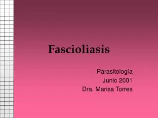 fascioliasis