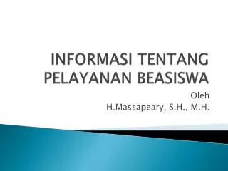 informasi tentang pelayanan beasiswa