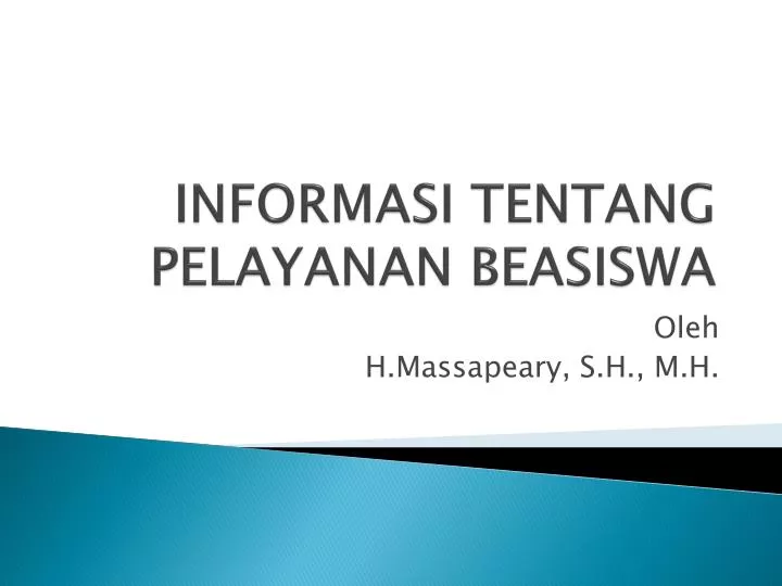 informasi tentang pelayanan beasiswa