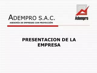a dempro s a c