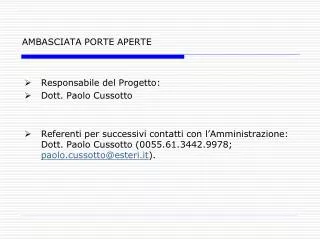 ambasciata porte aperte