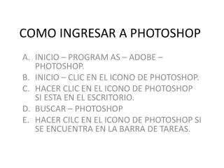 como ingresar a photoshop