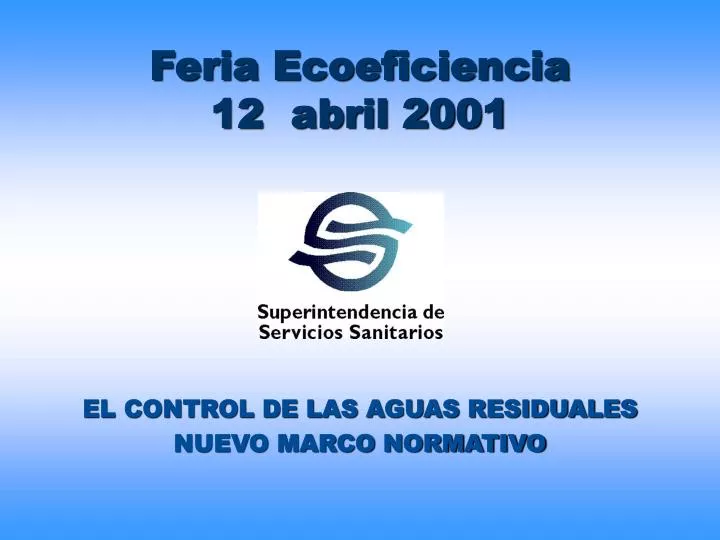 feria ecoeficiencia 12 abril 2001