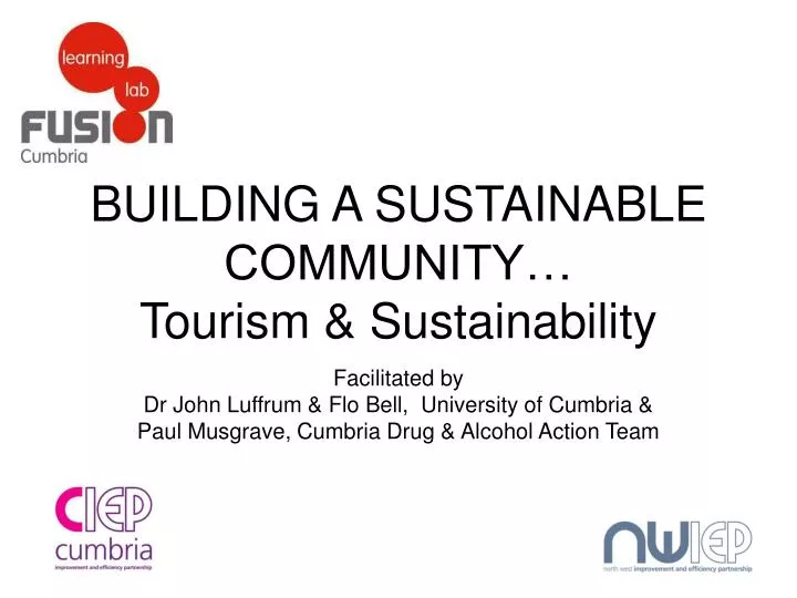 building a sustainable community tourism sustainability