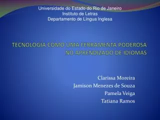 TECNOLOGIA COMO UMA FERRAMENTA PODEROSA NO APRENDIZADO DE IDIOMAS