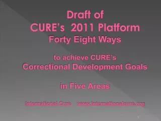 a product of The 5 th CURE International Conference February 21-24, 2011, Abuja, Nigeria