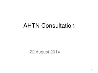 AHTN Consultation