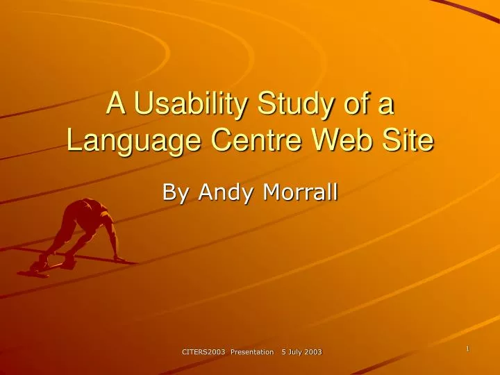 a usability study of a language centre web site
