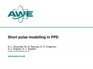 Short pulse modelling in PPD