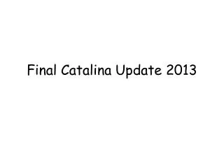 Final Catalina Update 2013