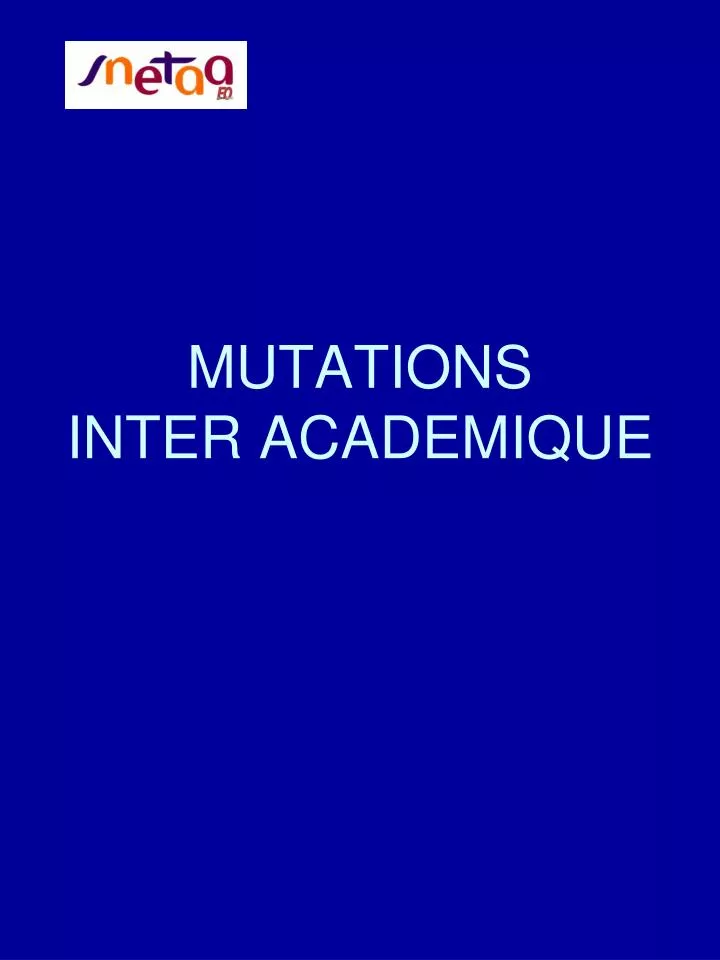 mutations inter academique