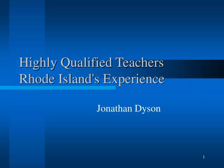 highly qualified teachers rhode island s experience