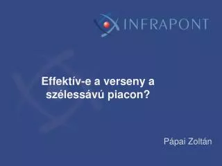 effekt v e a verseny a sz less v piacon