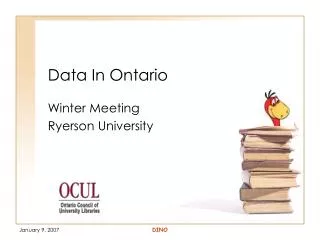 Data In Ontario