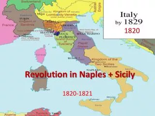Revolution in Naples + Sicil y