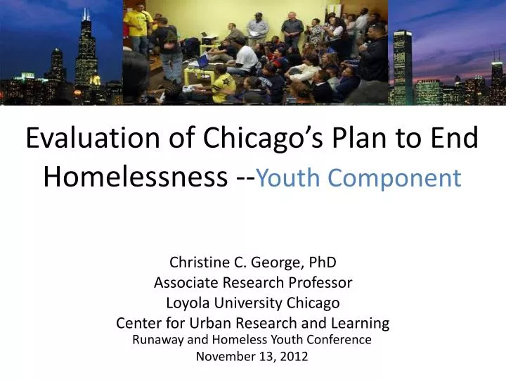 evaluation of chicago s plan to end homelessness youth component