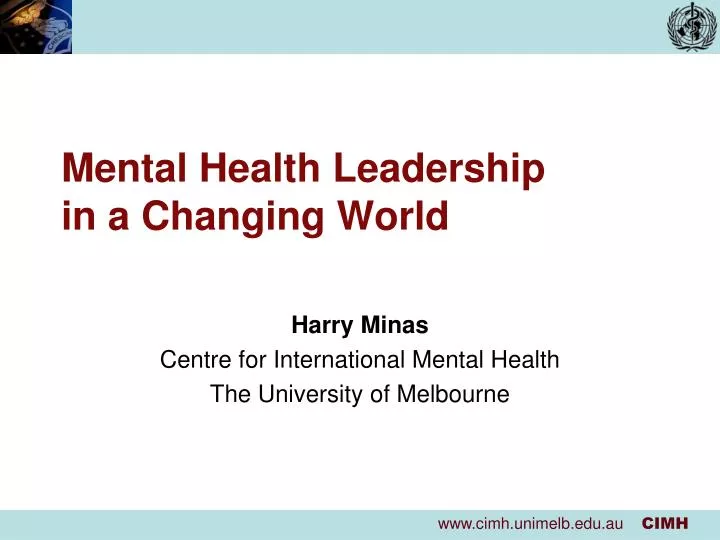 mental health leadership in a changing world
