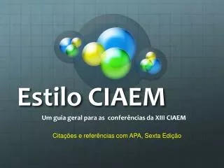 estilo ciaem
