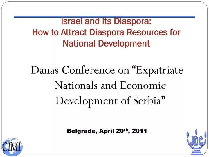 israel and its diaspora how to attract diaspora resources for national development