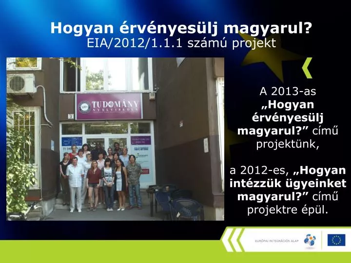 hogyan rv nyes lj magyarul eia 2012 1 1 1 sz m projekt