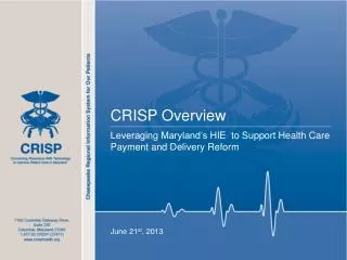 CRISP Overview