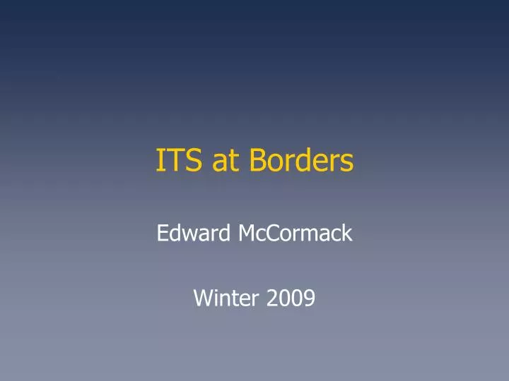 its at borders
