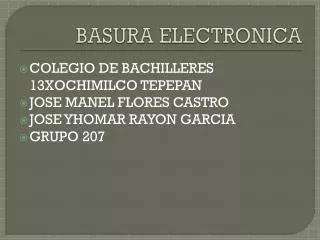 basura electronica