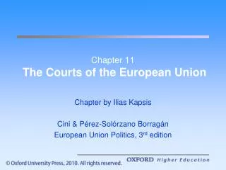 Chapter 11 The Courts of the European Union