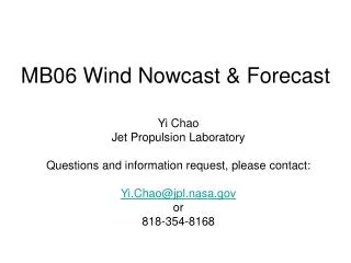 MB06 Wind Nowcast &amp; Forecast