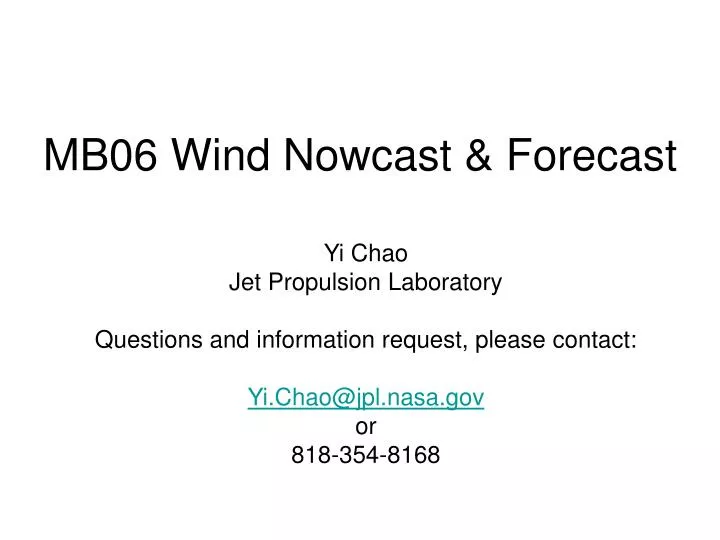 mb06 wind nowcast forecast
