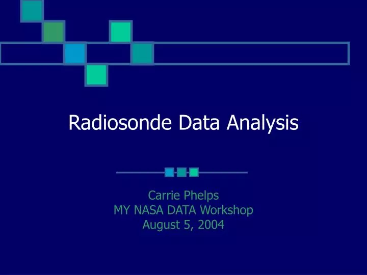 radiosonde data analysis