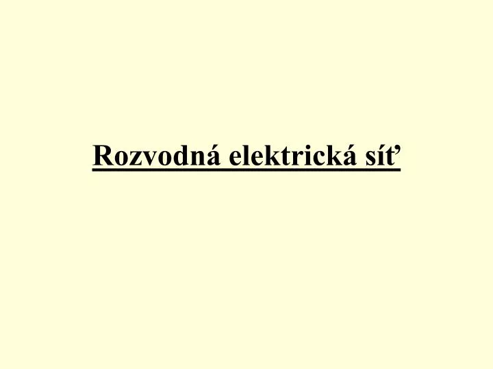 rozvodn elektrick s