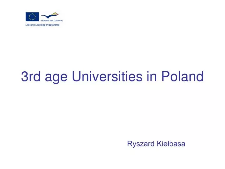 3rd age universities in poland