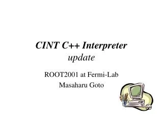 CINT C++ Interpreter update