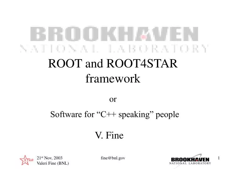 root and root4star framework