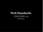 Web Standards - slide 1