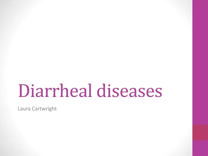 diarrheal diseases