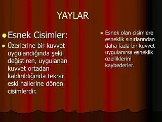 yaylar