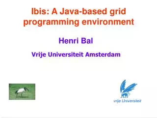 Ibis: A Java-based grid programming environment