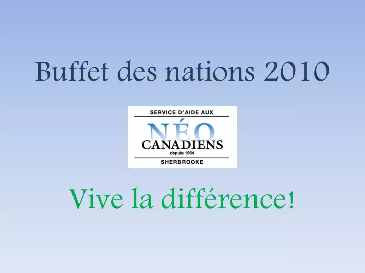 buffet des nations 2010