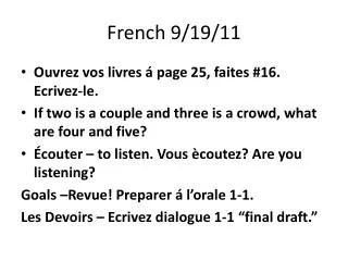 French 9/19/11
